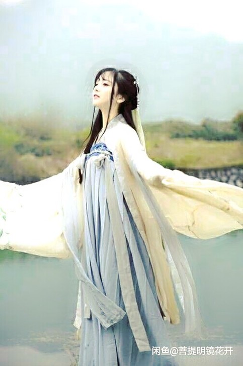 流烟昔冷   杜若齐胸襦裙  上衣下裙都是...