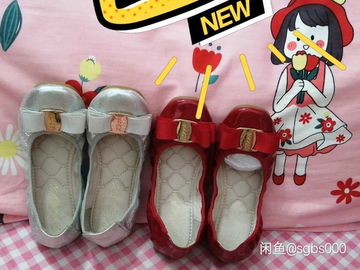 实体店倒闭处理清仓女童公主鞋休闲鞋运动鞋一...