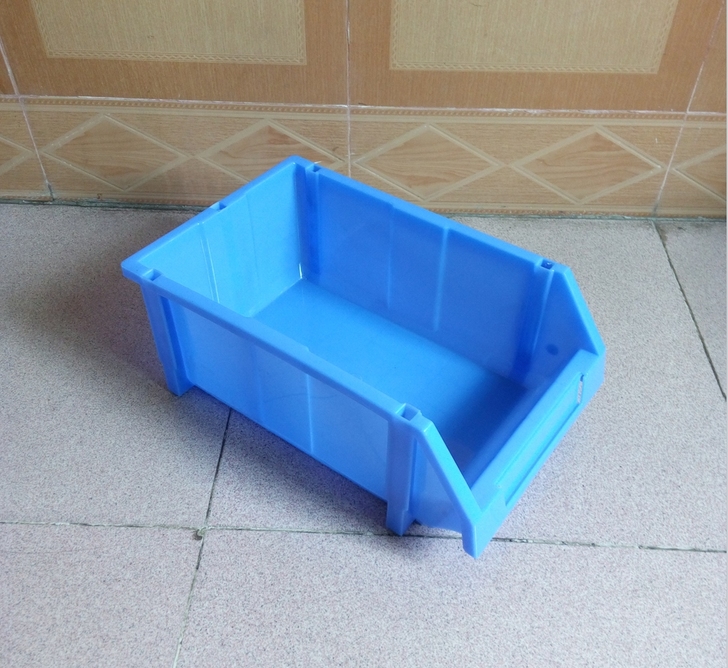 低价出一批库存零件盒，斜口盒，蓝色螺丝工具箱
