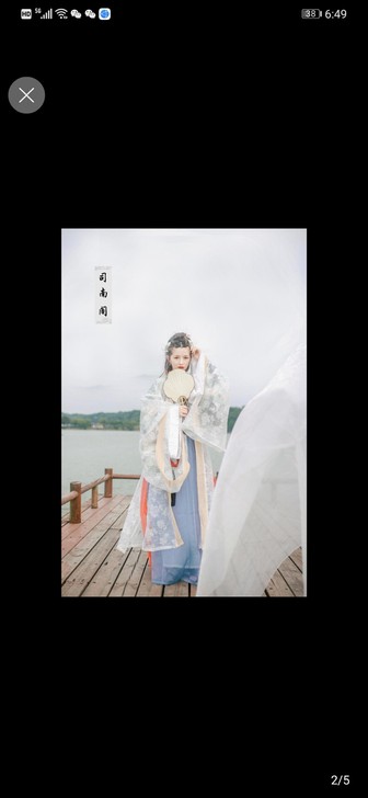 出汉服，拍摄用过一次，如图片，很新，拍照超...