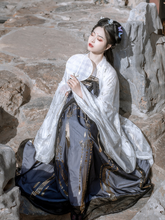 齐胸汉服 艺缕家 黑云鹤 广东省内包邮出 ...