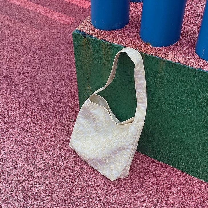 印花手拎包2021新款百搭花朵单肩包手提包潮