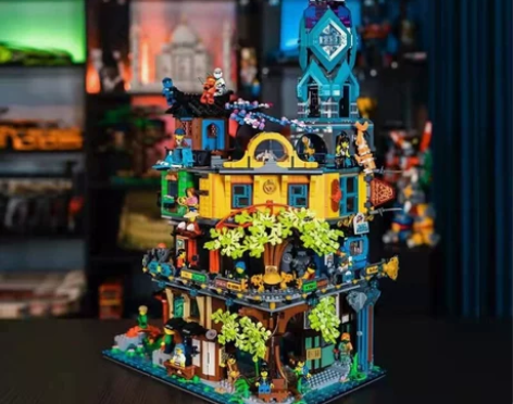 兼容乐高幻影忍者城总部大楼忍者码头忍者花园...