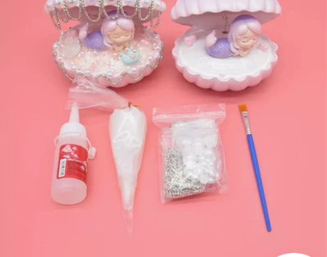 美人鱼小夜灯 儿童手工diy制作材料包安睡...