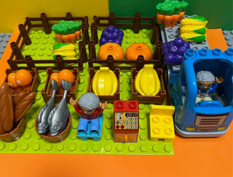 益智积木,水果蔬菜店,过家家,水果店,爷爷...