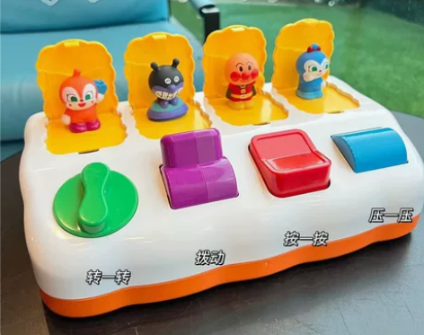 日本面包超人宝宝手指锻炼开关盒婴儿益智力早...