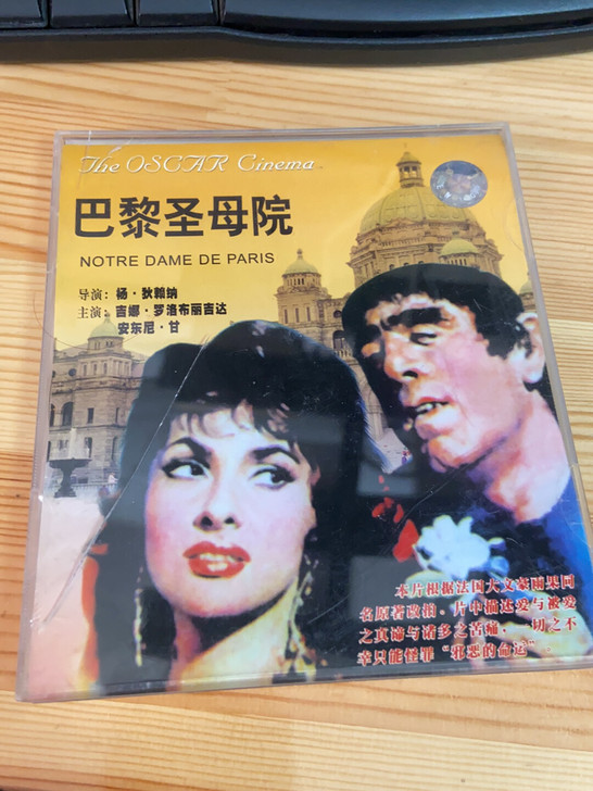 中英双语vcd巴黎圣母院外国经典影片正版n...