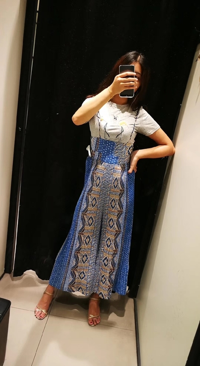 mj style民族风小众印花连体裤 全新...