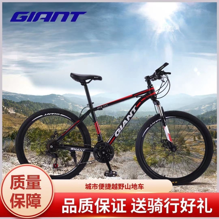 闲置二手捷安特山地车自行车减震越野男女城市...