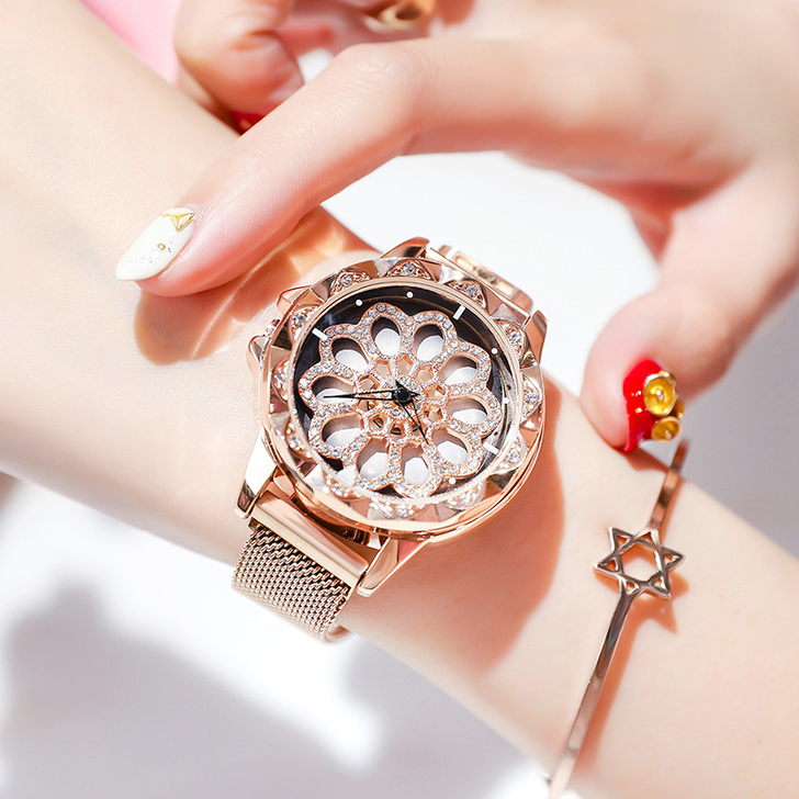 YJ六号时来运转手表女防水时尚2018新款...