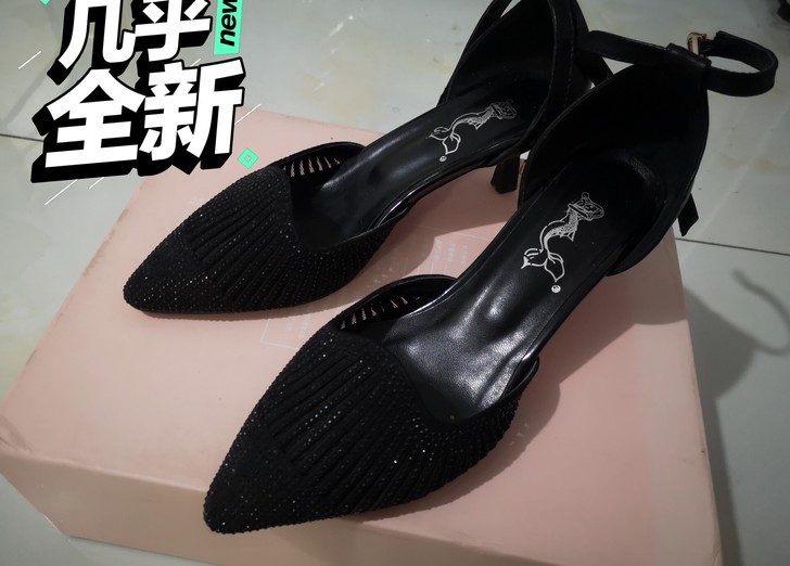 夏新款断码处理真皮女鞋时尚镂空尖头细跟一#...