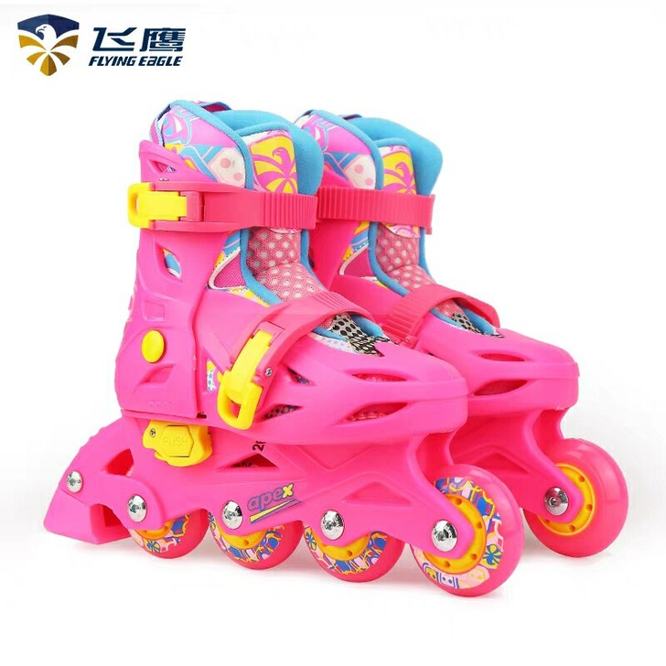 【全新】飞鹰SQ儿童轮滑鞋溜冰鞋直排轮旱冰...