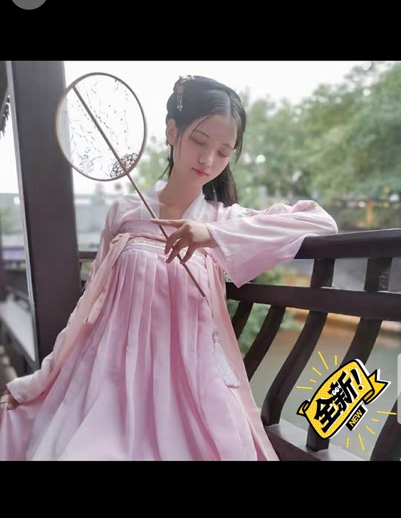 【西唐花记】粉黛齐胸襦裙女汉服