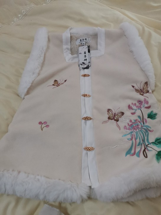 墨子研汉服女正品原创明制袄裙方领对襟刺绣短...