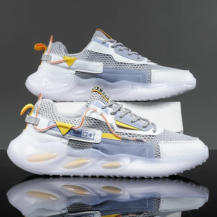 运动鞋男夏季透气2021年新款网鞋跑步飞织...