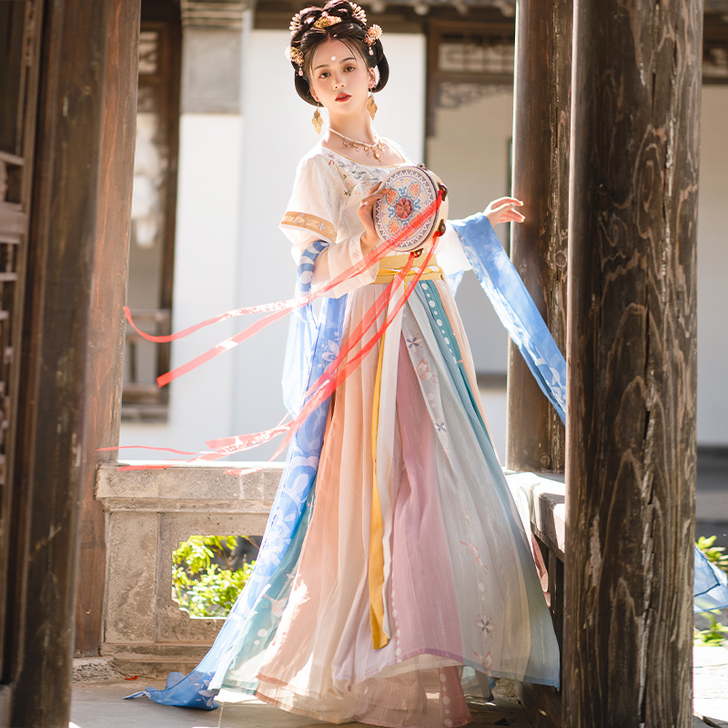 【礼遇价】夏时 墨子研原创汉服女坦领三件套...