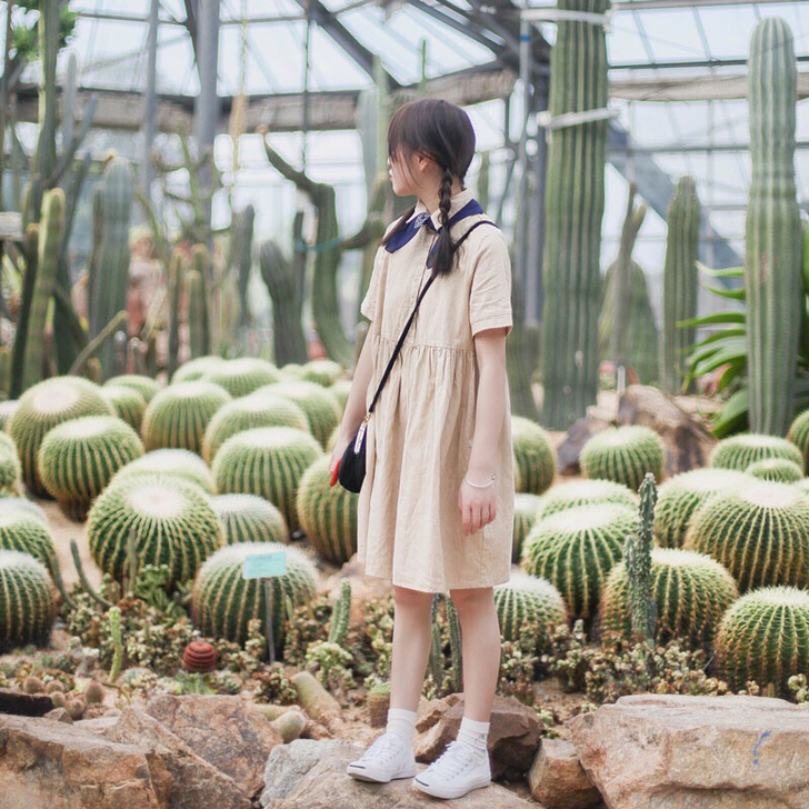 初恋裙子 学院风  均码  带领巾