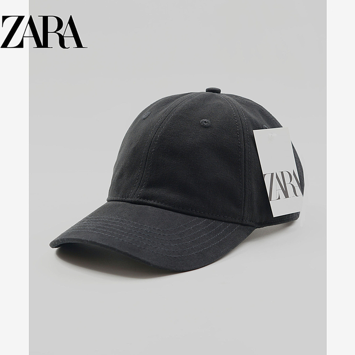 za家男女棒球帽夏天纯色百搭遮阳防晒帽子软...