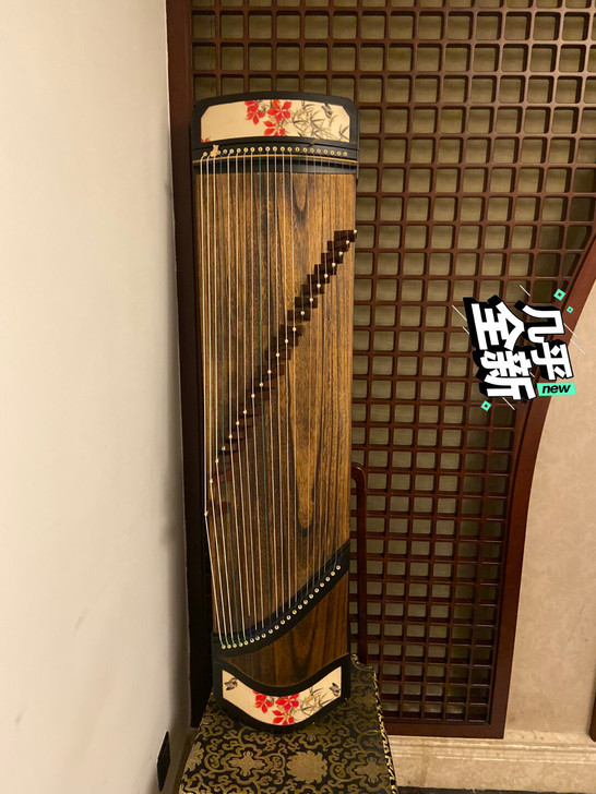 送古筝H型实木架。