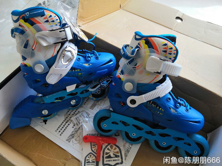 全新专业飞鹰S6S/S5S轮滑鞋可调轮滑鞋...