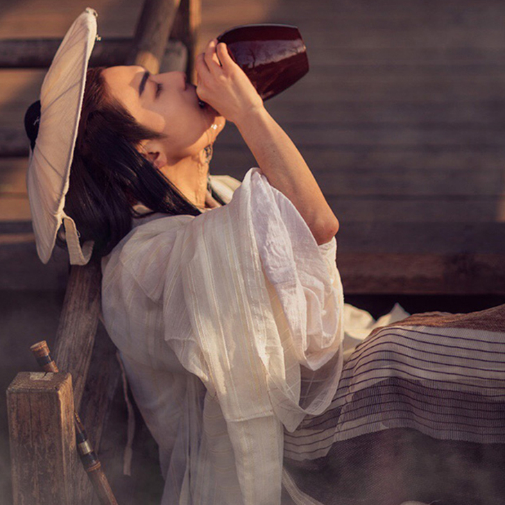 司南阁    浅交领汉服男女魏晋风中性飘逸...