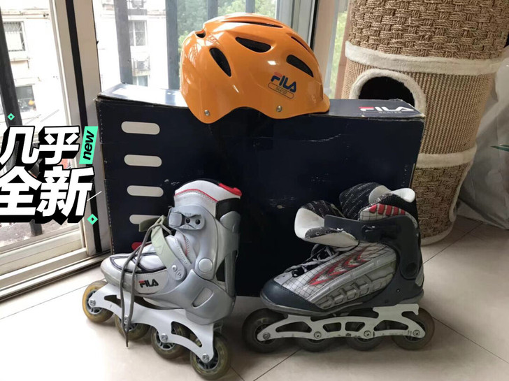 FILA正版头盔，滑冰、骑车两用。仅自用两...