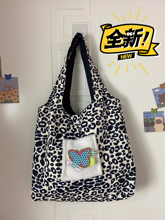 ins风帆布包｜大容量斜挎双面单肩包｜托特包