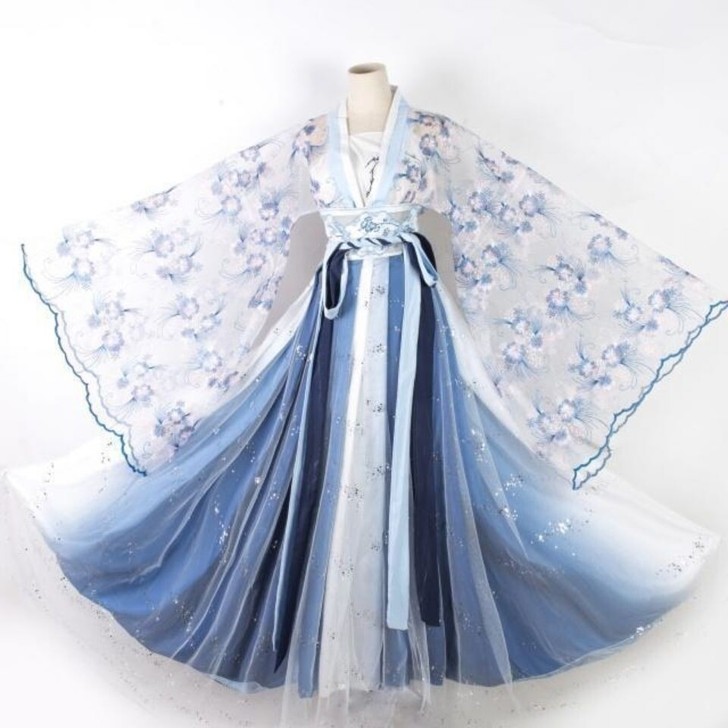 新款古装汉服超仙女沧海赋花神赋齐胸襦裙学生...