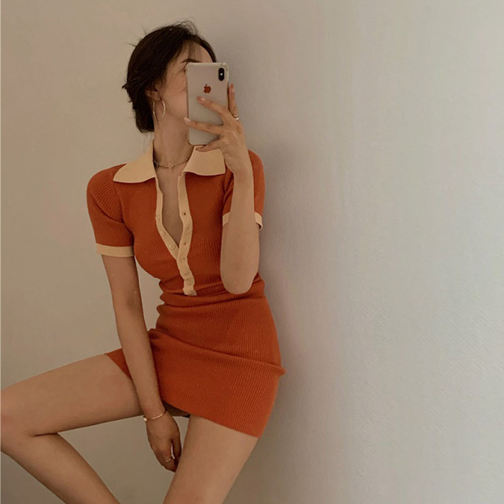 欧美辣妹气质网红炸街连衣裙夏高端纯欲性感P...