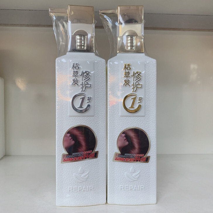 美爵士稻草发修复洗发水套装滑溜溜美爵仕48...