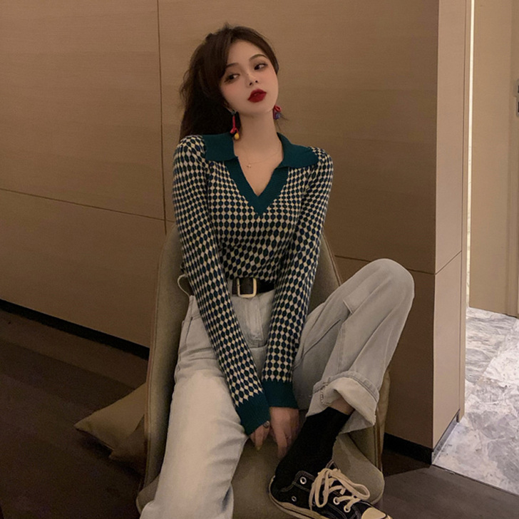 晶美雅 毛针织衫