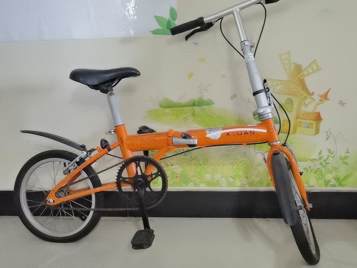 捷安特自行车，16寸学生自行车，可折叠，8...