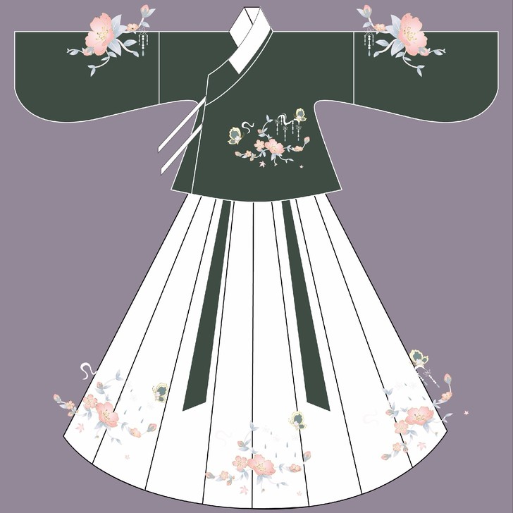 【出】原创汉服  S码  全新  有绣花