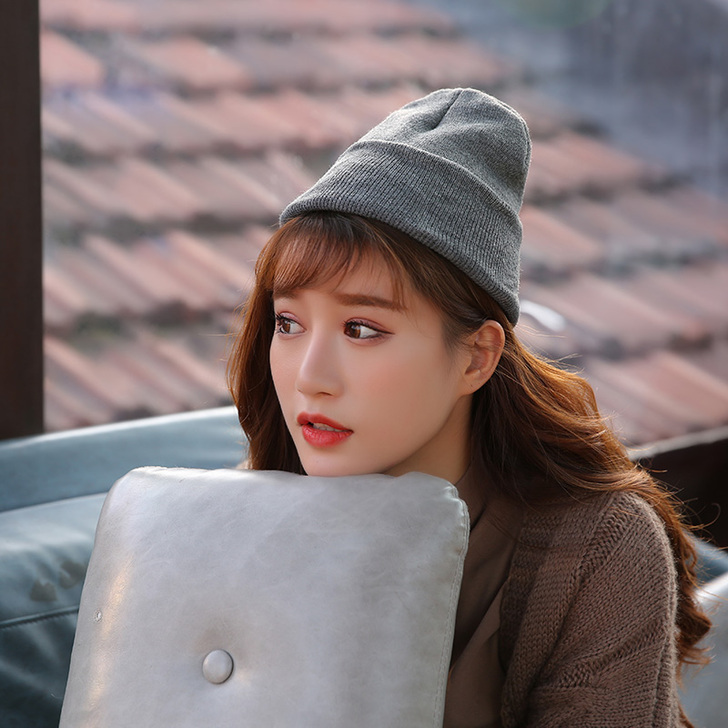 针织帽子女秋冬季韩版潮ins英伦风时尚百搭...