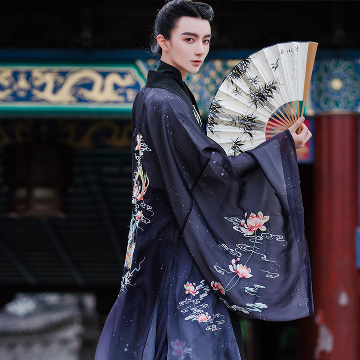 仙辉原创汉服【万梦麟星】交领齐腰襦裙汉服男...