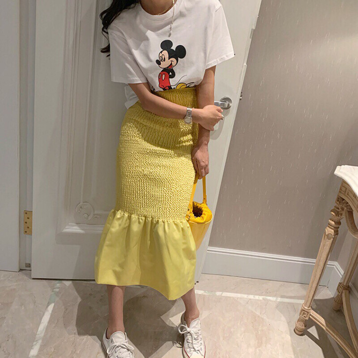 全新鱼尾裙，实物是第二张图片色哦，超级显白...