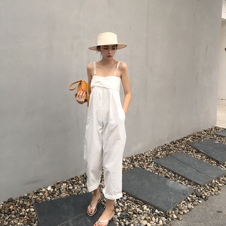 AZHUO连体裤女夏季2019新款韩版抹胸...