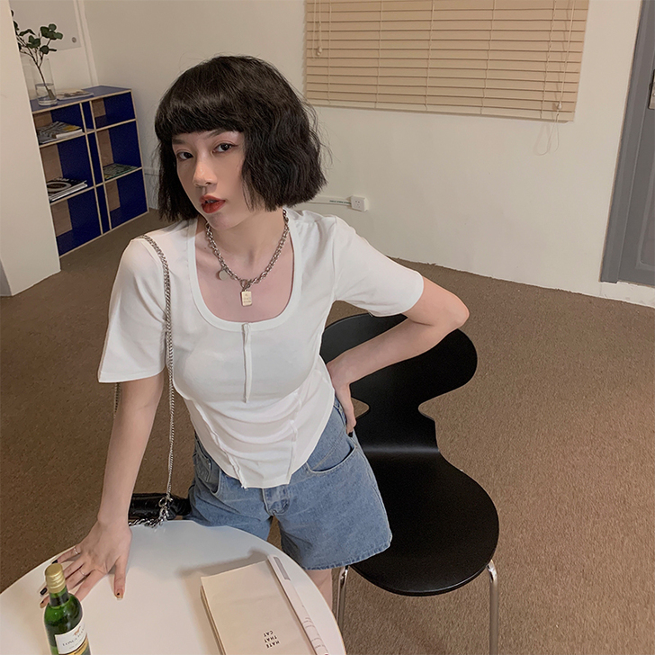 晶美雅 蕾丝雪纺衫 穿上太瘦 全新 带吊牌