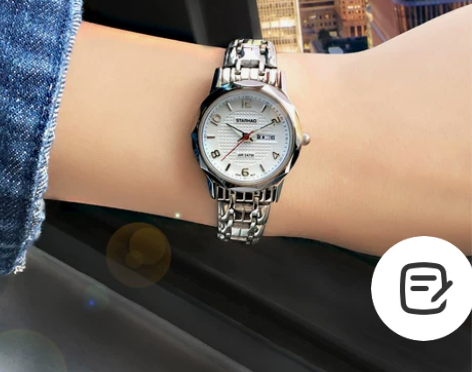 星豪女士手表时尚2022新款潮流防水日历石...