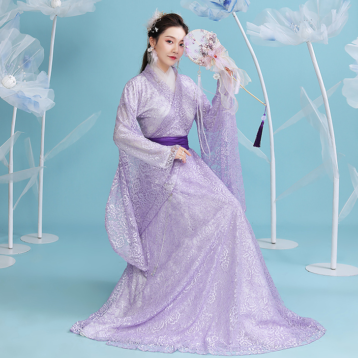 夕洛茜汉服女秋中国风夏季仙气超仙襦裙仙女飘...