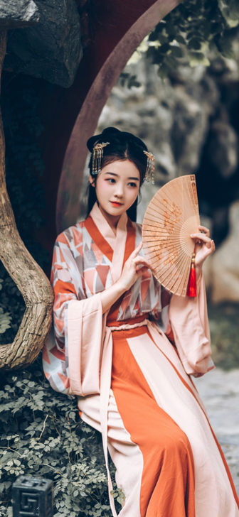 青梅嗅传统汉服 山楂糕晋襦魏晋制三件套