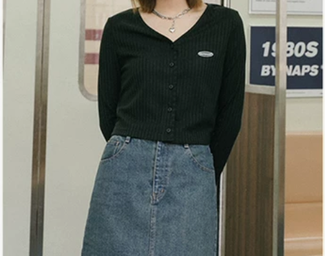 大码日韩牛仔半身裙女高腰显瘦a字短裙胖mm...