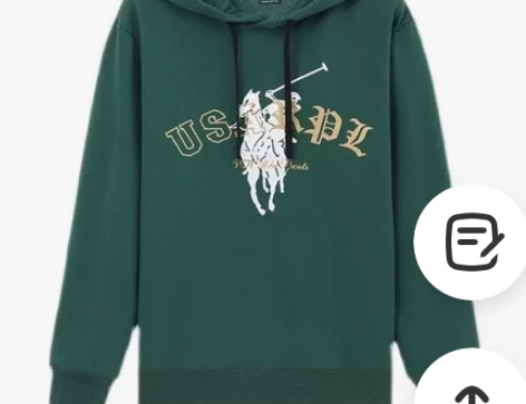 正品Polo保罗男士加绒连帽卫衣，号码XL...