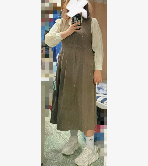 大码秋冬背带裙连衣裙 本人身高163 体重...