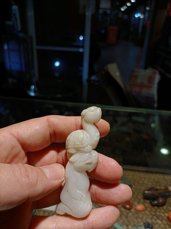 玉雕手把件 雕件 吉祥物龙龟 特价处理