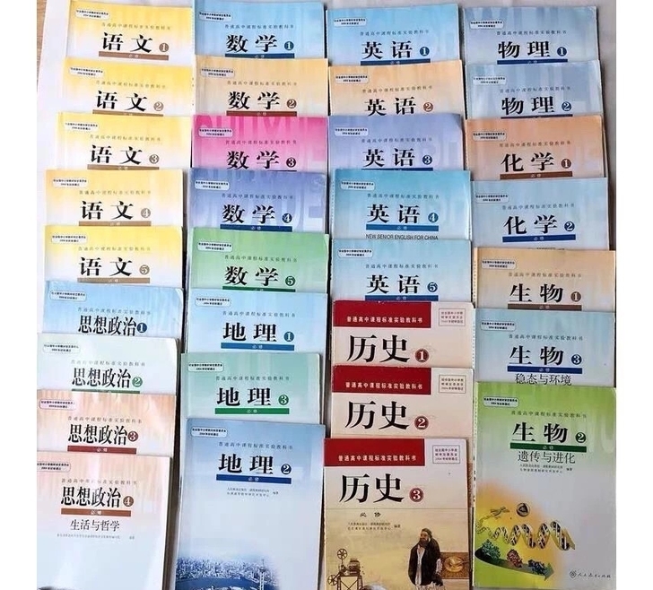 高中全套课本语文数学英语物理化学生物政治历...