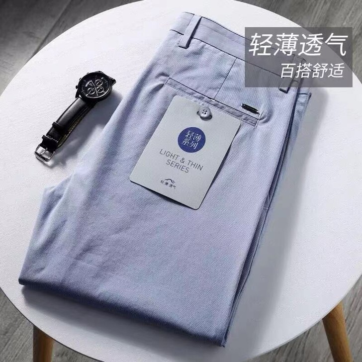 男士夏季薄款浅色休闲裤灰常棒的一条休闲裤，