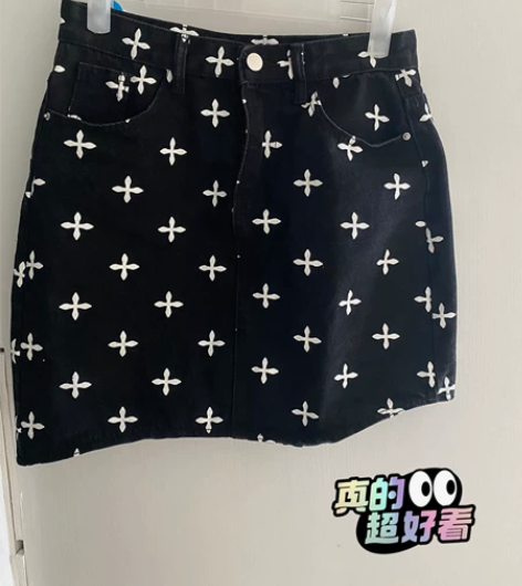 不对称牛仔包臀裙 115以下可拍