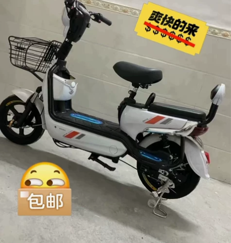新国标安能达电动自行车锂电池电动车48V伏...