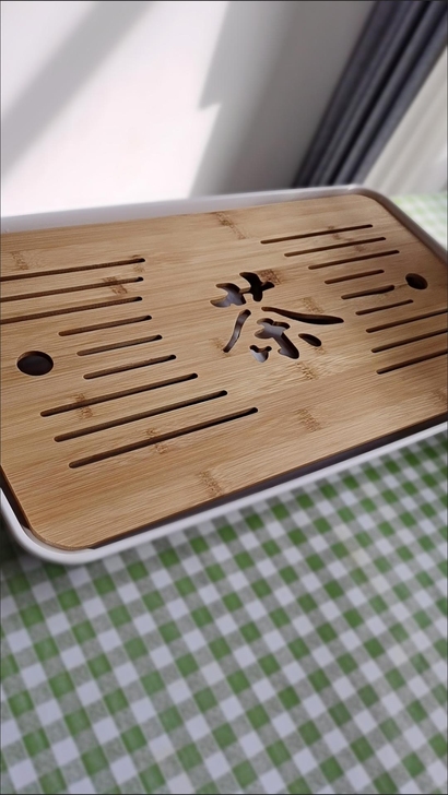 闲置一个茶盘,全新的,没用过,长43厘米,...